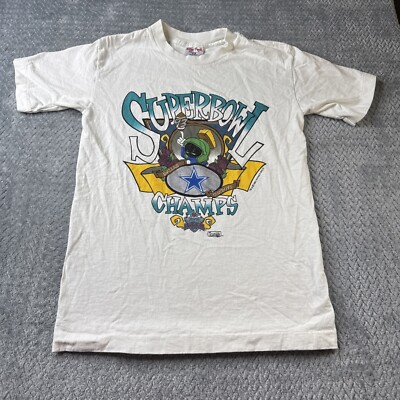 Vintage Marvin the Martian Dallas Cowboys Super Bowl Champs Size Youth Large