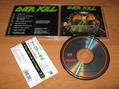OVERKILL - Under The Influence - ORG 1st JAPAN press RARE OOP