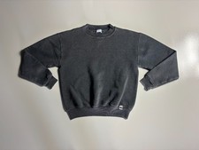 Russell Athletic Sweatshirt Boys S Gray Fleece Lined Crew Neck Performance Sport