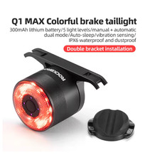 ROCKBROS Smart Bike Tail Light Brake Sensor USB-C Rechargeable Waterproof Rear