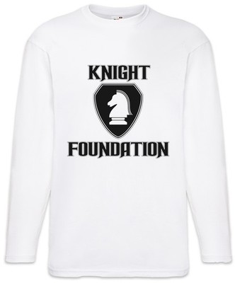 Black Knight Foundation Logo Langarm T-Shirt Tv Rider Serie Kult K.I.T.T.
