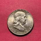 (1) Beautiful Antique 1957-P Franklin Half Dollar BU-BRILLIANT UNCIRCULATED