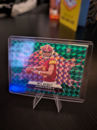 Jayden Daniels 2024 Panini Mosaic Green NFL Debut Rookie Card RC NFL