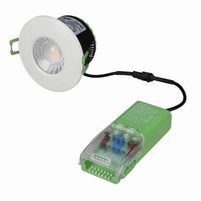 JCC V50 JC1001/WH Fire-Rated LED 3000 & 4000K Downlight 6W 700lm IP65 White Beze - Image 1 of 2