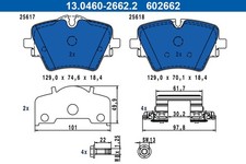 ATE Bremsbelagsatz Scheibenbremse 13.0460-2662.2 für BMW X2 U10 X1 U11 2er U06