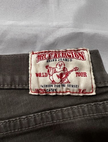 Jeans donna True Religion verde casey skinny fit tasca cargo taglia 29 - Foto 3 di 10