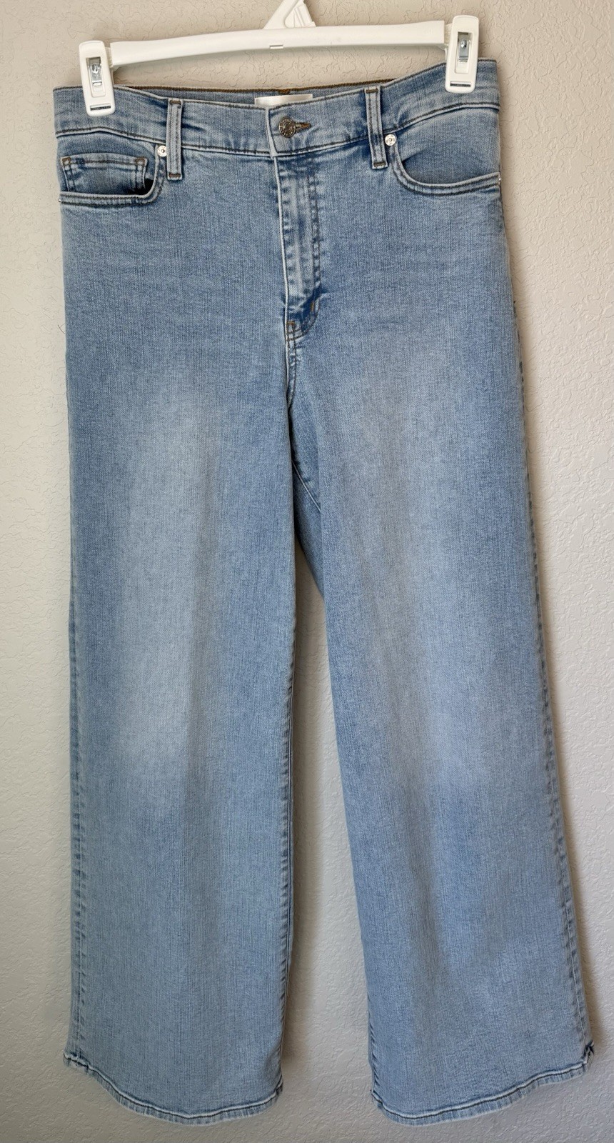 Frame Jeans 30 Le Slim Palazzo Light Wash High Rise Wide Leg