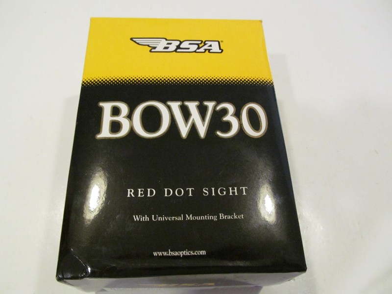 BSA Bow30 Red Dot Scope Sight W/Bow Mount – VGUC Untested