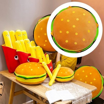 Hamburger Gefülltes Kissen Kissen Sofa Lesen Weicher Cheeseburger Plüschtier