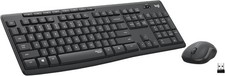 Logitech Silent Wireless Combo MK295 Keyboard  Mouse Quiet Typing Black