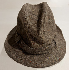 Stetson Tweed Fedora, Hat Size 7 1/4"