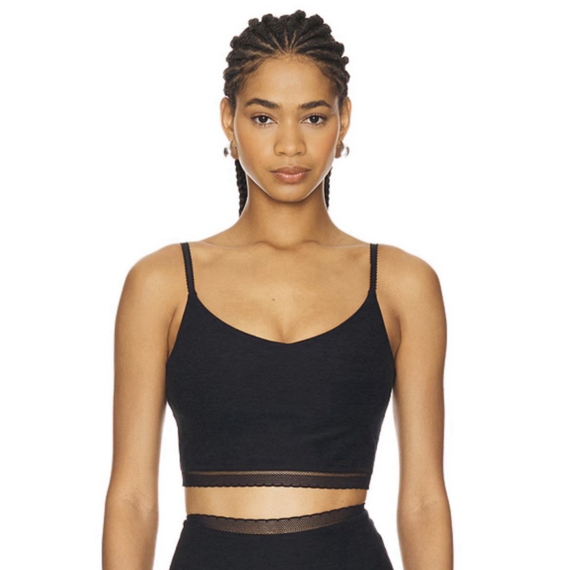 Beyond Yoga Spacedye Allure Lace High Cropped Tank Top Sz M | eBay