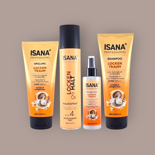 ISANA Professional Curls Dream Set 4pc: Shampoo, Conditioner, Styling & Hairspray - Picture 4 of 14