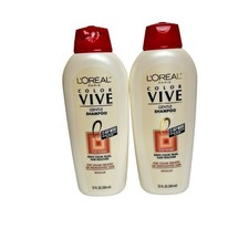 (2) Loreal Paris Color Vive Gentle Shampoo 13 Oz Regular For Color Treated Hair