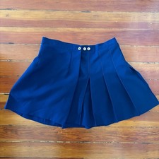 80s Vintage Deadstock Mini Pleated Tennis Skirt Cycle Boston Made in USA MEDIUM