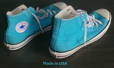 Converse All Star Chuck Taylor High Top Men's Size 11  Made in USA  Turquoise