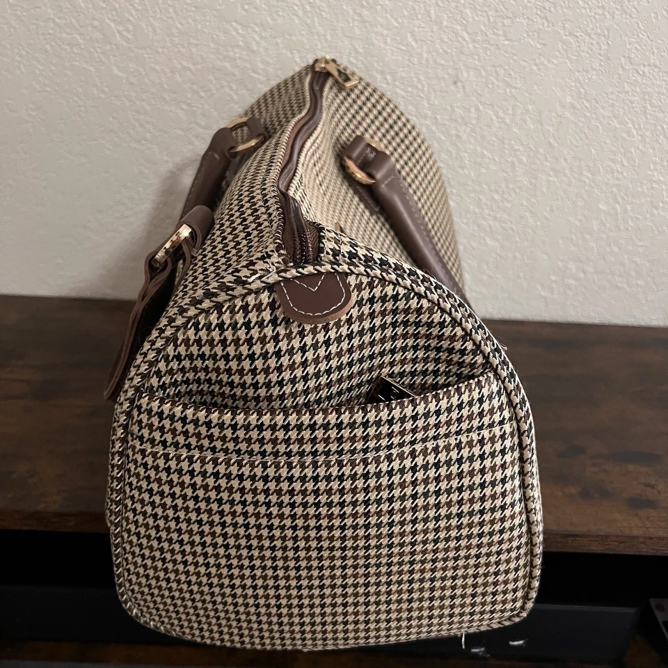 Bolso de Mano de Viaje Colección Wembley LONDON FOG Patrón Pata de Gallo LEER Foto 2 de 4