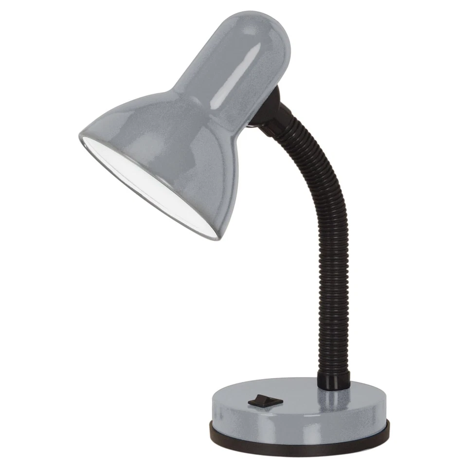 EGLO 90977 Basic 1 lampada da tavolo E27 plastica acciaio argento - Immagine 2 di 4