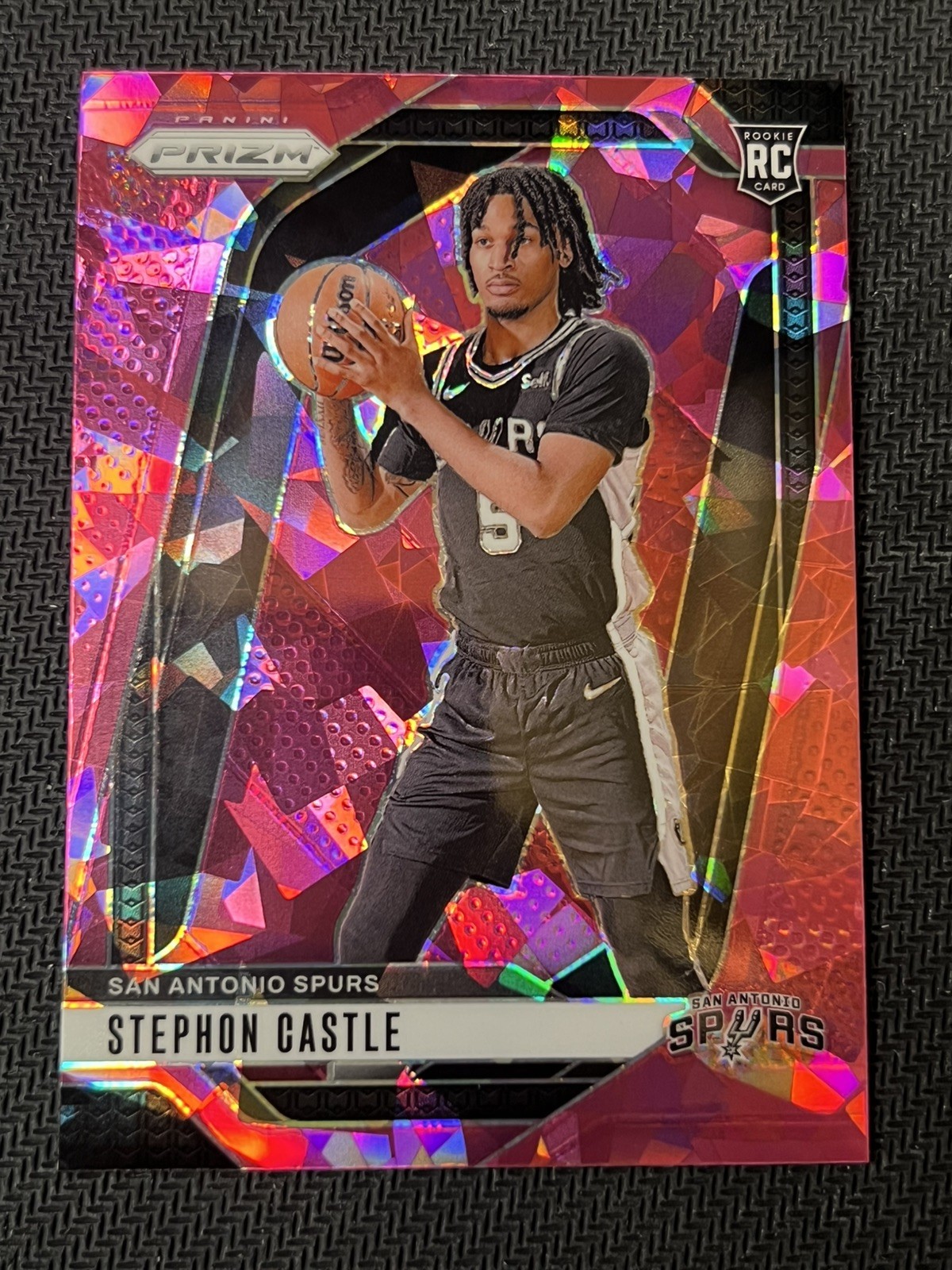 2024-25 Panini Prizm Stephon Castle #234 Pink Ice RC Rookie