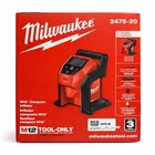 Milwaukee 2475-20 M12 Compact Inflator Cordless 12V Tire Air Compressor Tool