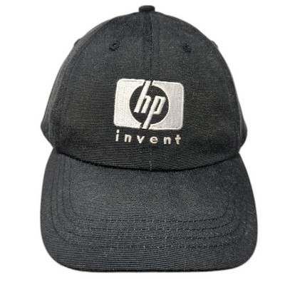 Hp Invent Slideback Baseball Cap Black One Size Adjustable Embroidered 6 Panel
