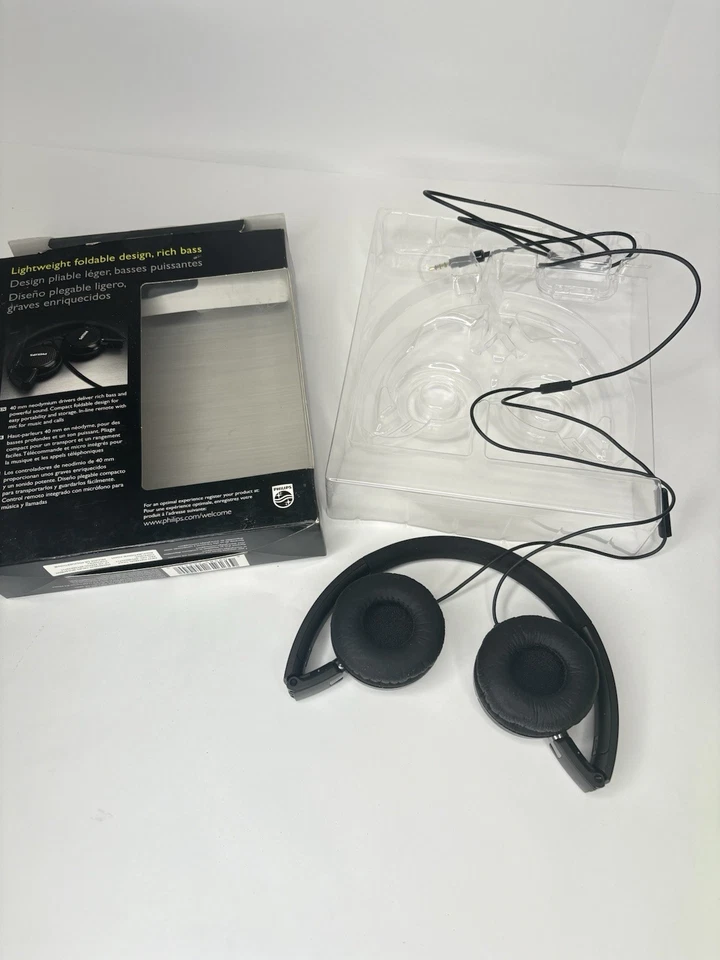 Philips FS3M Lightweight Foldable Headphones with mic - Image 3 of 4