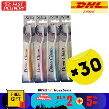 30 PCS of COSWAY Xylin Deep Clean Toothbrush Embossed Bristles with Nano Silver