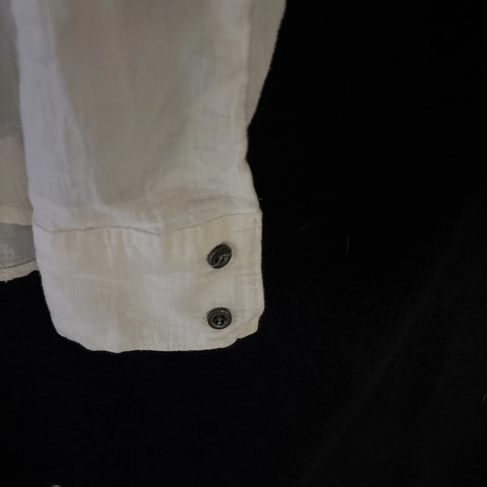 Mudd винтажная женская средний белый цветочный кружева длинным рукавом Western родео рубашка - Изображение 4 из 4