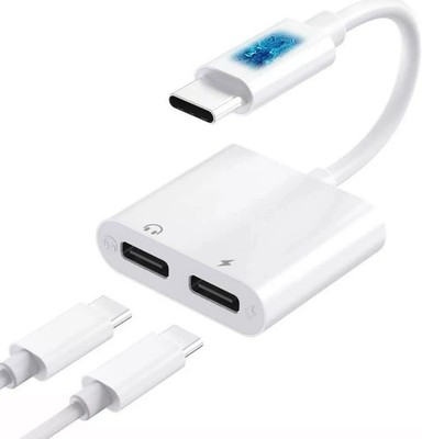 USB Typ C Dual 2 in 1 Typ C Splitter Audio Adapter Kopfhörer Laden und Musik 