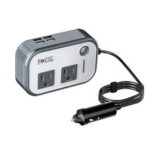 200W Car Power Inverter, 12V DC to 110V AC Car Inverte with 4 USB Ports Grey