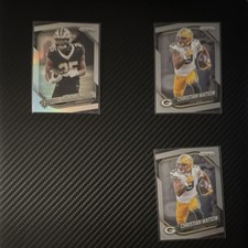 2023 Panini Prizm NFL Trading Cards Lot - Kendre Miller, Christian Watson (3)