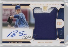 2021 Panini National Treasures Holo Gold 17/25 Brady Singer #192 Auto 1cc7