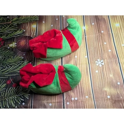 Plus Unisex Elf Slippers Christmas Holiday Festive Size 8 Women's, 6 Men - Image 1 of 4