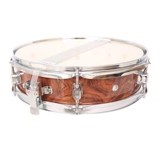 Glarry 13"x3.5" Acoustic Single Drums Snare Drum Set Tiger Stripes w/ Drumsticks