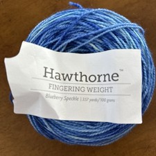 Knit Picks BLUEBERRY Hawthorne Fingering SUPERWASH FINE HIGHLAND WOOL Yarn 100gr