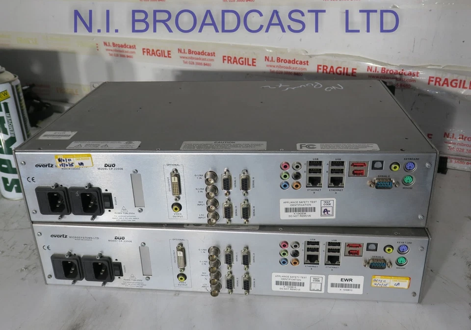 2x Everz Cp2200e duo router matrix control panels (no power up) - Image 4 of 4