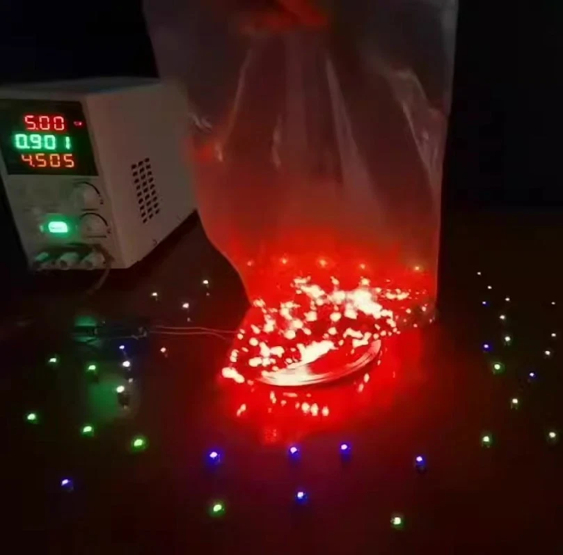 Вспышка светодиодные лампы индуктивная катушка набор мигающая лампа светодиоды индукционное зарядное устройство печатная плата 5 В - Изображение 3 из 4