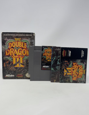 Double Dragon 3 III for Nintendo NES *Authentic* Complete CIB w/ Poster - Tested