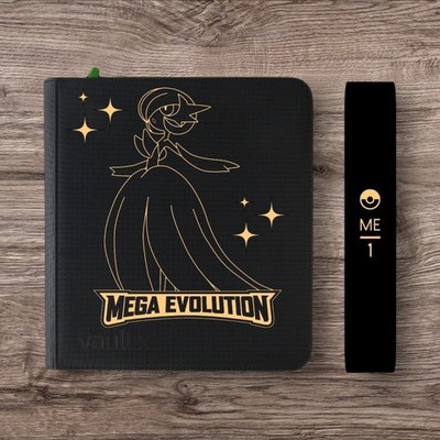Vault X - 12 Pocket eXo-Tec Zip Binder Ordner - Schwarz Pokemon Mega Evolution 