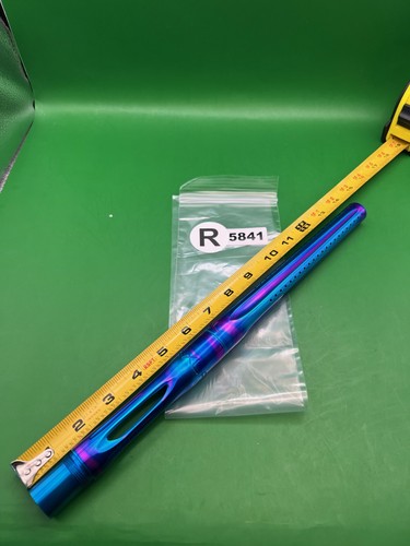 Autococker Custom Anno Freak  XL Barrel 14" Blue Purple Splash