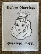 Tri-Chem Ready to Paint Liquid Embroidery BEFORE AFTER MARRIAGE Funny 7417 COL