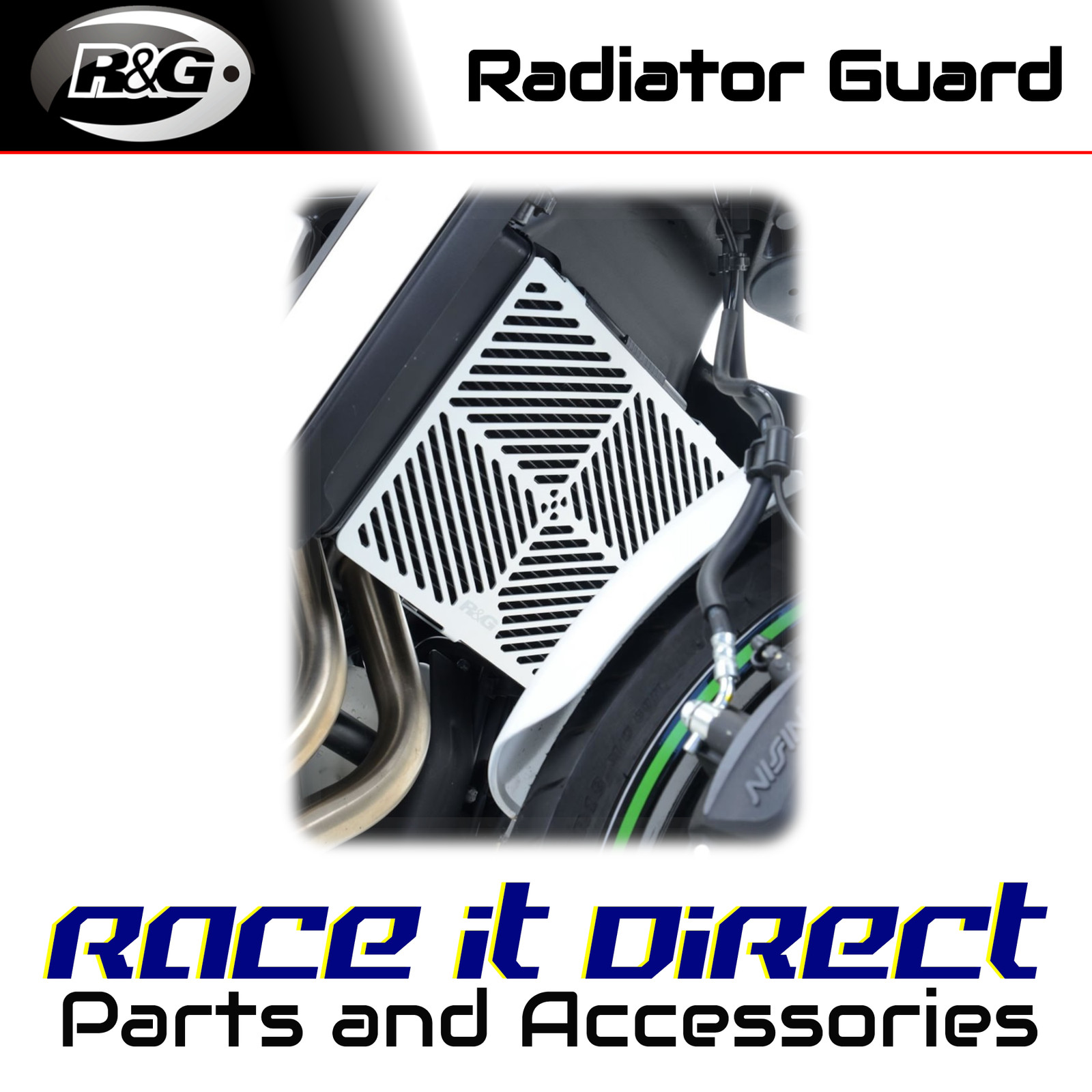 Aluminium Radiator Guard for Kawasaki Vulcan Cafe 2018-2021 Brushed R&G