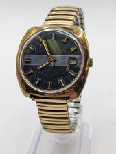 Gents Vintage Winegartens Watch Date Function Spiedel Elastic Bracelet - Working