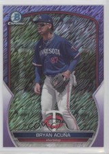2023 Bowman Chrome Prospects Purple Shimmer Refractor /250 Bryan Acuna Acuña 6k2