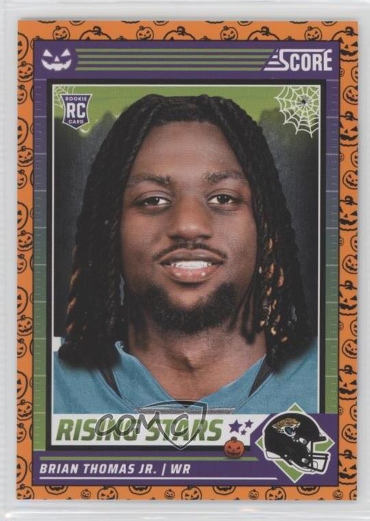 2024 Score-A-Treat Rising Stars Orange Pumpkins Brian Thomas Jr Rookie RC 1j0f