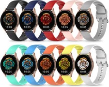 10 Pack Soft Silicone Strap Compatible with Samsung Galaxy Watch 40mm 44mm