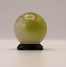 5/8" Akro Agate Egg Yolk Patch Marble Mint