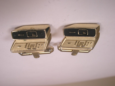 Early Desktop Computers Vintage SMALL Cuff Links commodore radio shack ibm