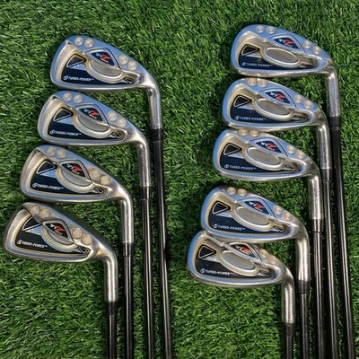 Turbo Power Ti7 Max RH Graphite S Flex Golf Club Iron Set 3-9, PW, SW