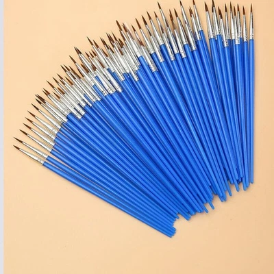 50 Stück Feine Detail Pinsel für Acryl Aquarell Modellbau Farben Neues Set - Bild 1 von 4
